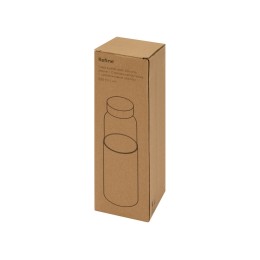 Бутылка для воды стеклянная "Refine", в чехле, 550 мл, черный