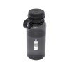 Спортивная бутылка Ryder из переработанного ПЭТ-пластика объемом 900 мл с многофункциональной крышкой, сертифицированная RCS - сплошной черный