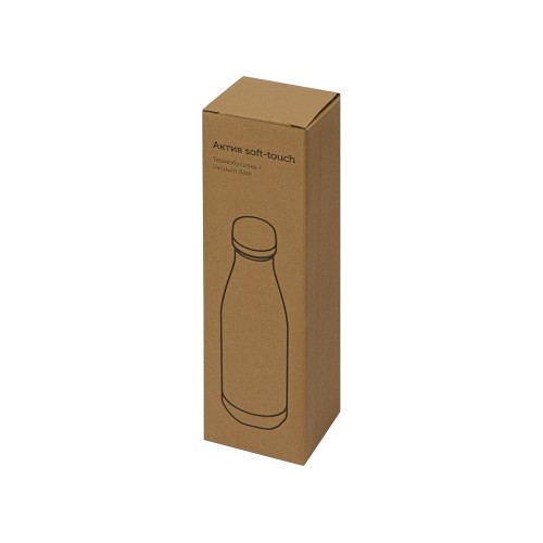 Термобутылка Актив Soft Touch, 500мл, красный
