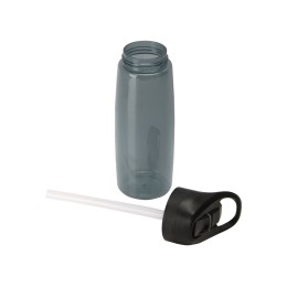 Бутылка c кнопкой "Tank", тритан, 680мл Waterline, серый