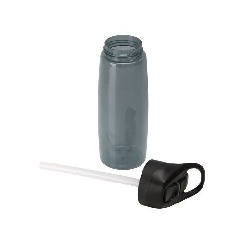 Бутылка c кнопкой "Tank", тритан, 680мл Waterline, серый