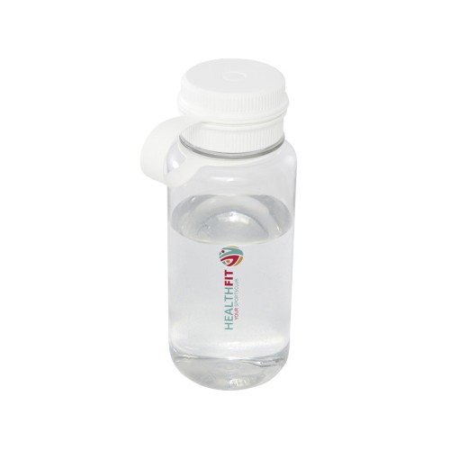 Спортивная бутылка Ryder из переработанного ПЭТ-пластика объемом 900 мл с многофункциональной крышкой, сертифицированная RCS - Белый