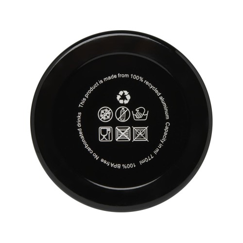 Бутылка для воды с карабином Oregon, объемом 770 мл, сплошной черный