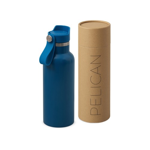 Вакуумная термобутылка «Pelican», 500 мл, синий индиго