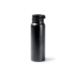 Термобутылка «Хэйду» с двойными стенками и корпусом из переработанной нержавеющей стали, черный