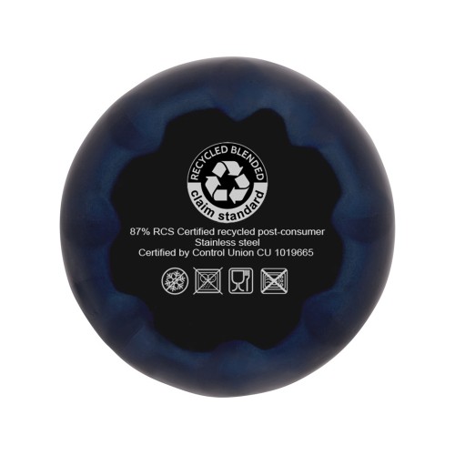 Бутылка Cove из переработанной нержавеющей стали, с вакуумной изоляцией, 500мл - Темно - синий