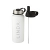 Supra медная спортивная бутылка объемом 1 л с вакуумной изоляцией и 2 крышками, белый