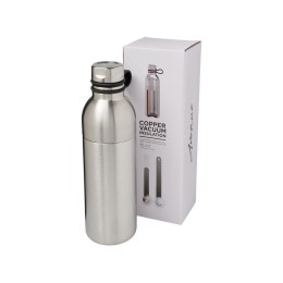 Медная спортивная бутылка с вакуумной изоляцией Koln объемом 590 мл, серебристый