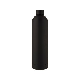 Spring Медная спортивная бутылка объемом 1 л с вакуумной изоляцией , черный