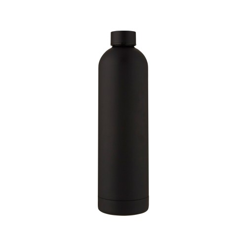 Spring Медная спортивная бутылка объемом 1 л с вакуумной изоляцией , черный