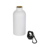 Oregon одностенная бутылка для воды с карабином, изготовленная из нержавеющей стали, сертифицированной по стандарту RCS, объемом 400 мл - Белый