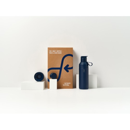 Подарочный набор Ocean Bottle 3-в-1 объемом 500 мл - Синий