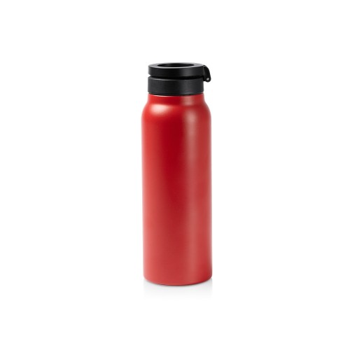 Термобутылка «Хэйду» с двойными стенками и корпусом из переработанной нержавеющей стали, красный