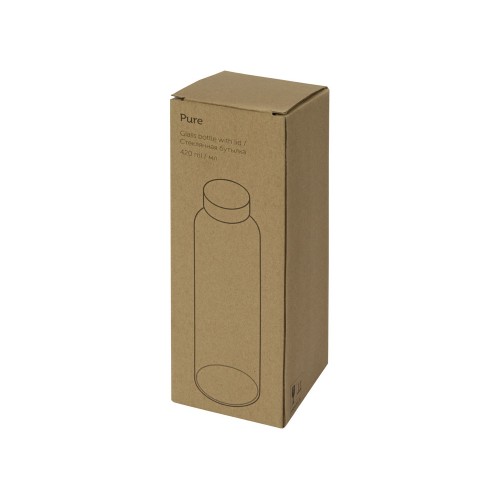 Бутылка для воды "Pure" c чехлом, 420 мл, зеленое яблоко