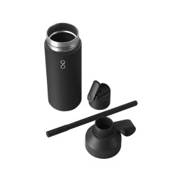 Бутылка-термос для воды Ocean Bottle GO объемом 500 мл - черный