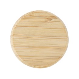 Стеклянная бутылка для воды Porto объемом 500 мл с силиконовой ручкой и бамбуковой крышкой - Синий