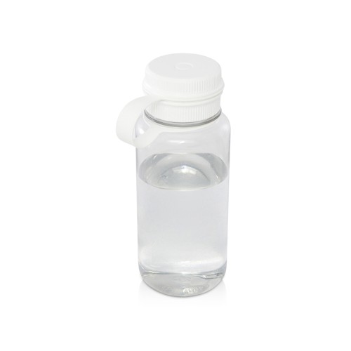 Спортивная бутылка Ryder из переработанного ПЭТ-пластика объемом 900 мл с многофункциональной крышкой, сертифицированная RCS - Белый