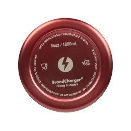 Бутылка для воды «Athletica», 1000 мл, нержавеющая сталь, красный