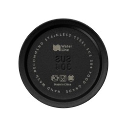 Бутылка для воды "Hike" Waterline, нерж сталь, 850 мл, черный