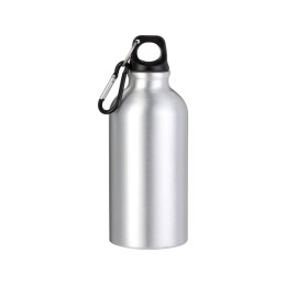 Бутылка "Hip S" с карабином 400мл, серебристый