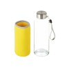 Бутылка для воды "Pure" c чехлом, 420 мл, желтый
