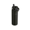 Бутылка для воды объемом 700 мл с откидной трубочкой Stanley IceFlow™ 2.0 - сплошной черный