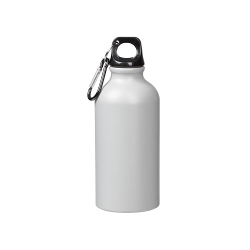 Матовая спортивная бутылка "Hip S" с карабином и объемом 400 мл, серый (Р)