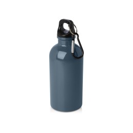 Одностенная бутылка для воды с карабином Oregon, изготовленная из нержавеющей стали, сертифицированной по стандарту RCS, объемом 400 мл - Hale Blue