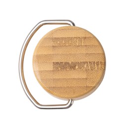 Термобутылка «Нобук» из переработанной нержавеющей стали, с бамбуковой крышкой, королевский синий