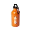 Одностенная бутылка для воды с карабином Oregon, изготовленная из нержавеющей стали, сертифицированной по стандарту RCS, объемом 400 мл - Оранжевый