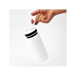 Бутылка алюминиевая с цельнолитым корпусом, 680 мл, белый