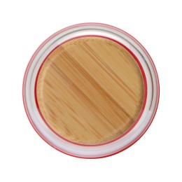 Бутылка для воды стеклянная "Refine", в чехле, 550 мл, красный