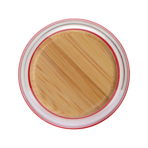 Бутылка для воды стеклянная "Refine", в чехле, 550 мл, красный