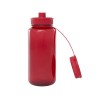 Спортивная бутылка Ryder из переработанного ПЭТ-пластика объемом 900 мл с многофункциональной крышкой, сертифицированная RCS - Красный