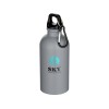 Oregon одностенная бутылка для воды с карабином, изготовленная из нержавеющей стали, сертифицированной по стандарту RCS, объемом 400 мл - Серый