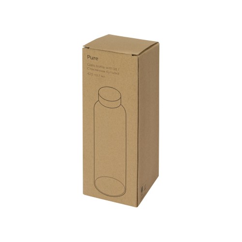 Бутылка для воды "Pure" c чехлом, 420 мл, фиолетовый