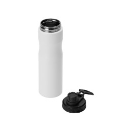 Бутылка для воды «Supply» Waterline, нерж сталь, 850 мл, белый/черный