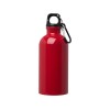 Одностенная бутылка для воды с карабином Oregon, изготовленная из нержавеющей стали, сертифицированной по стандарту RCS, объемом 400 мл - Красный