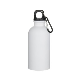 Oregon одностенная бутылка для воды с карабином, изготовленная из нержавеющей стали, сертифицированной по стандарту RCS, объемом 400 мл - Белый