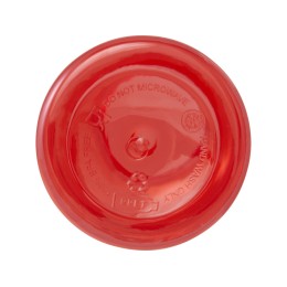 Бутылка для воды с карабином Oregon из переработанной пластмассы, 400 мл - Красный