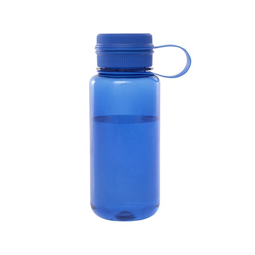 Спортивная бутылка Ryder из переработанного ПЭТ-пластика объемом 900 мл с многофункциональной крышкой, сертифицированная RCS - Ярко-синий
