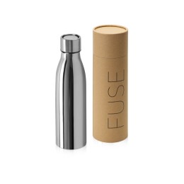 Вакуумная герметичная термобутылка «Fuse» с 360 крышкой, тубус, серебристый, 500 мл