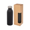 Бутылка Riti объемом 500 мл с медной обшивкой и вакуумной изоляцией , черный