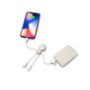 Портативное зарядное устройство "BioPack" c кабелем "Mr. Bio", 5000 mAh, белый