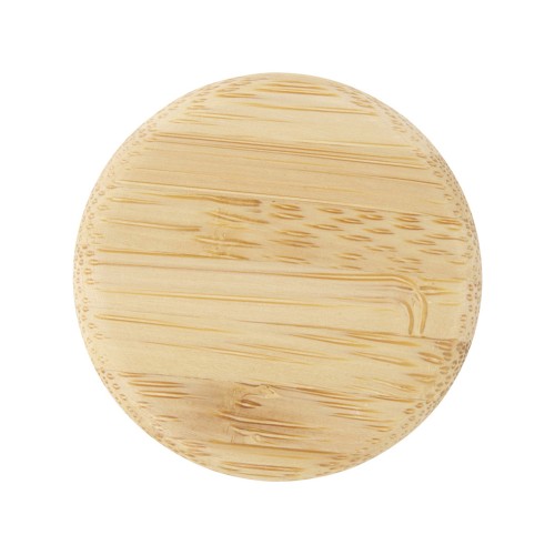 Lume бутылка из матового содово-известкового стекла объемом 500 мл с бамбуковой крышкой - Синий