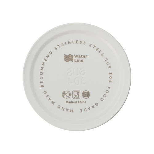 Бутылка для воды «Supply» Waterline, нерж сталь, 850 мл, белый/черный