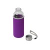 Бутылка для воды "Pure" c чехлом, 420 мл, фиолетовый