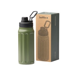 Термос с двойными стенками NOBLEK/НОБЛЕК, темно-зеленый