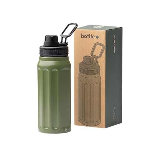 Термос с двойными стенками NOBLEK/НОБЛЕК, темно-зеленый