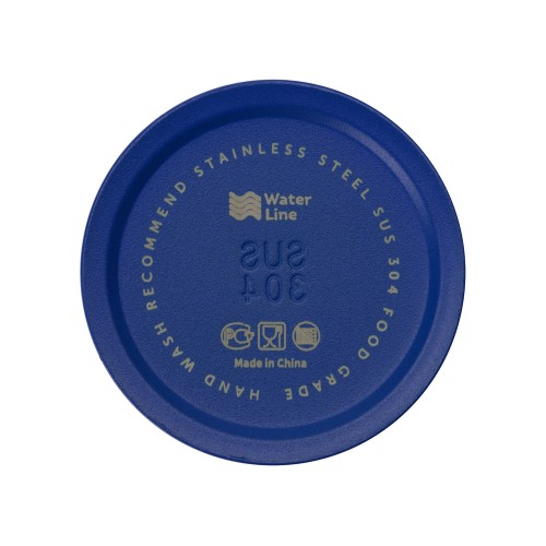 Бутылка для воды «Supply» Waterline, нерж сталь, 850 мл, синий/черный